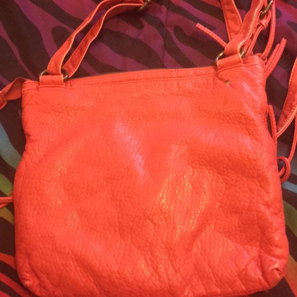 Sonoma life+style pink leather crossbody - Picture 3 of 7